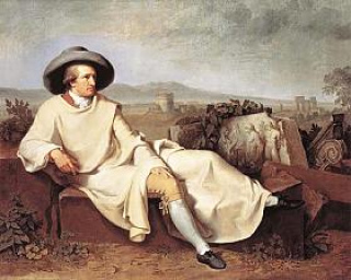 Goethe in der Campagna - Gemälde von Tischbein, 1787