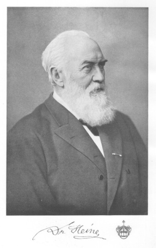 Dr. Karl Heine Foto: ca. 1885
