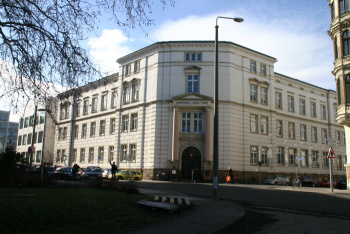 Der Gebäudekomplex Brüderstraße 34-"Historische Stätte der Chemie" Foto: K.Krause
