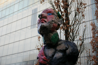 Detail der Beethoven-Skulptur von Markus Lüpertz