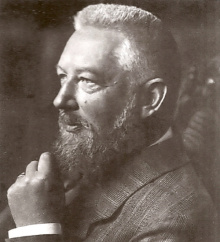 Der Nobelpreisträger für Chemier Wilhelm Ostwald.