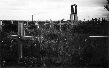 Gräberfeld beim ehem. Schacht 29 Foto: Archiv R. Bude  Quelle: Robert-Havemann-Gesellschaft